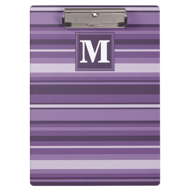 Porte-bloc Lavande monogramme (Devant)