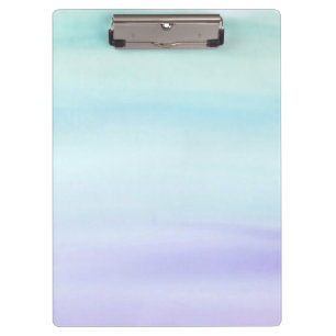 Porte-bloc Laver à l'aquarelle turquoise à violet   Zazzle_Gr