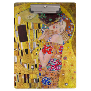 Porte-bloc Le baiser de Gustav Klimt, Art Nouveau Vintage