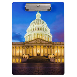 Porte-bloc Le capitol des Etats-Unis à l'heure bleue