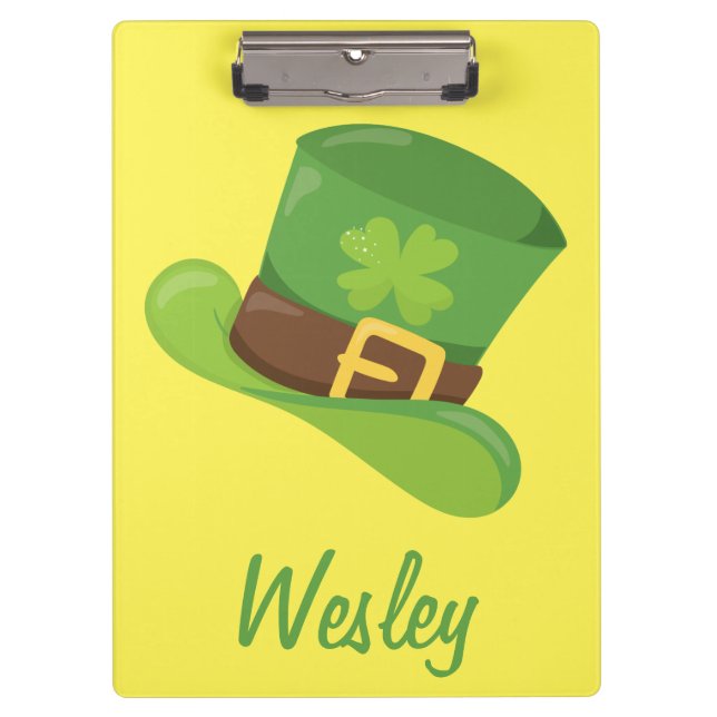 Porte-bloc Le Casquette de la fête de la St. Patrick (Devant)