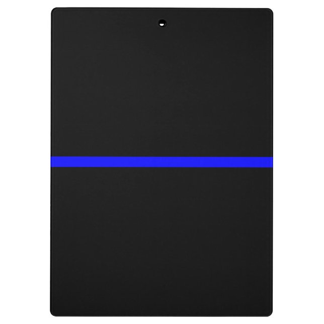 Porte-bloc Le graphique mince symbolique de Blue Line (Dos)