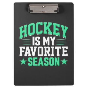 Porte-bloc Le hockey est ma saison préférée