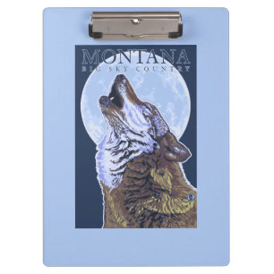 Porte-bloc Le Montana -- Grand loup de CountryHowling de ciel