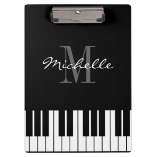 Porte-bloc Le piano verrouille le porte - bloc de monogramme