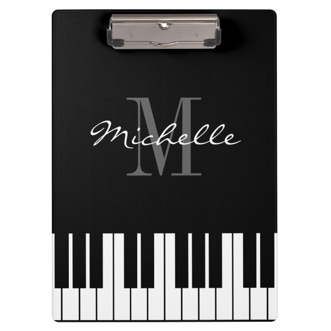 Porte-bloc Le piano verrouille le porte - bloc de monogramme (Devant)