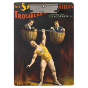 Porte-bloc Le Sandow Eugen Sandow Vaudeville Weightlifter