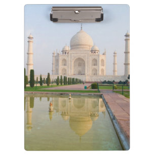 Porte-bloc Le Taj Mahal paisible et calme au lever du soleil,