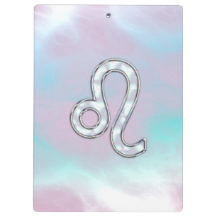 Porte-bloc Leo Zodiac Connexion Pastels Style Nacre Imprimer