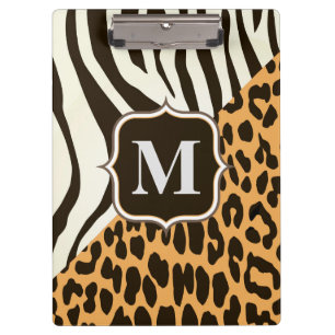 Porte-bloc Leopard et Zebra