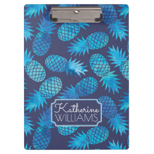 Porte-bloc Les ananas bleus de colorant de cravate   ajoutent