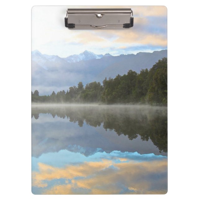 Porte-bloc Les arbres du lac Misty Réflexion Nature paisible  (Devant)