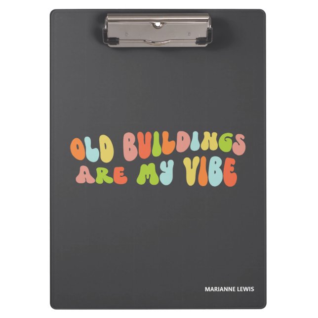 Porte-bloc Les Bâtiments Anciens Sont Ma Vibe, La Conservatio (Devant)