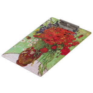 Porte-bloc Les pavots rouges et les marguerites de Vincent va