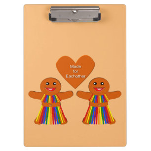 Porte-bloc Lesbienne Noël pain d'épices Couple dames