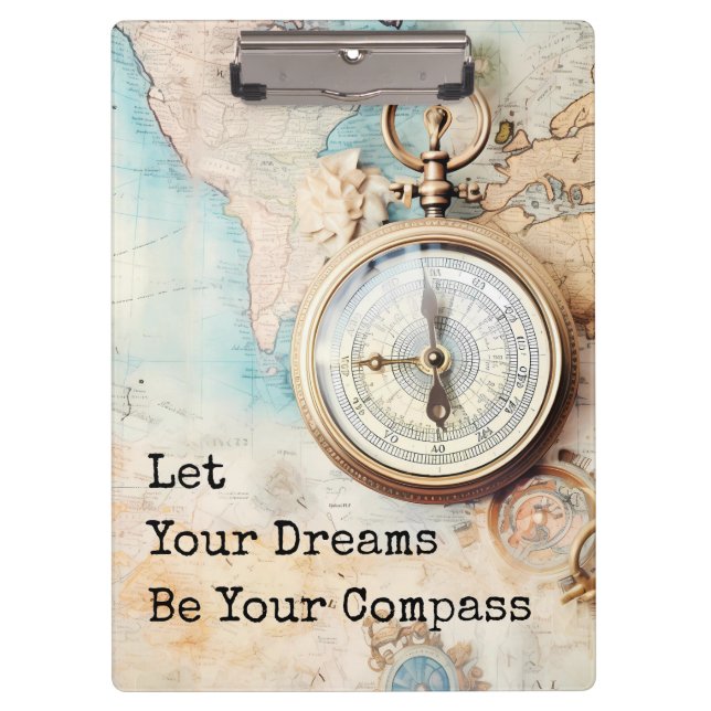 Porte-bloc Let Your Dreams Be Your Compass (Devant)