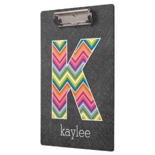 PORTE-BLOC LETTRE MONOGRAPHIQUE K EN CHALET CLAIR