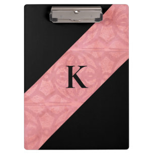 Porte-bloc LETTRE ROSSE ROUILLE Batik ET NOIRE
