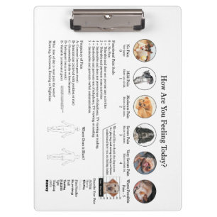 Porte-bloc L'évaluation visuelle de douleur soigne Office