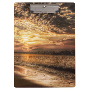 Porte-bloc Lever du soleil de la superbe plage