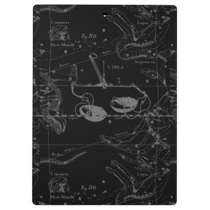 Porte-bloc Libra Constellation Hevelius vers 1690