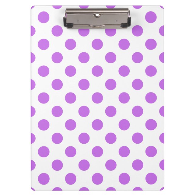 Porte-bloc Lilac et pois blancs (Devant)