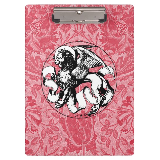 Porte-bloc Lion ailé Saint-Marc du XVe siècle (Devant)