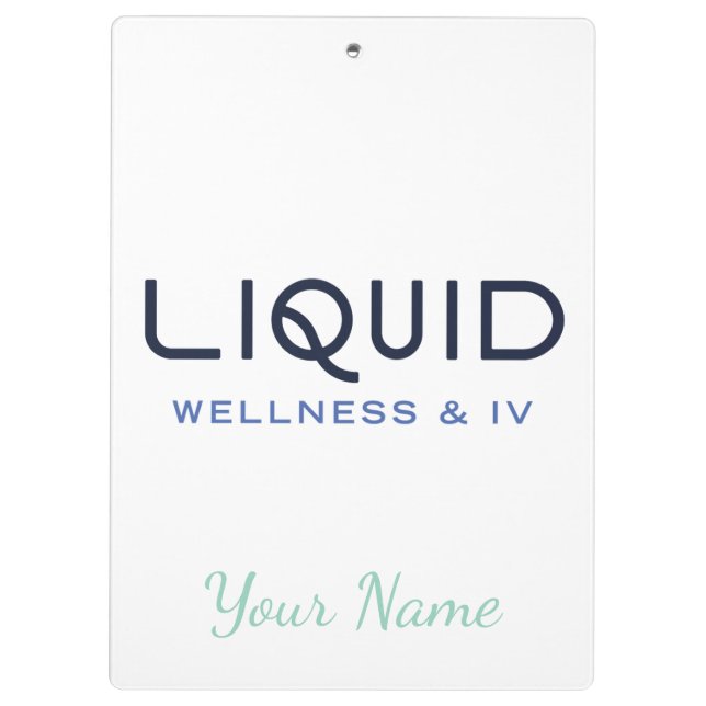 Porte-bloc  Liquid Wellness + IV Clipboard - Personalized (Dos)