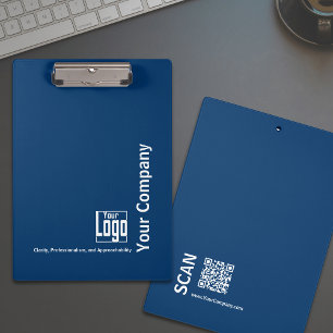 Porte-bloc Logo bleu bleu minimum Motto Small Business
