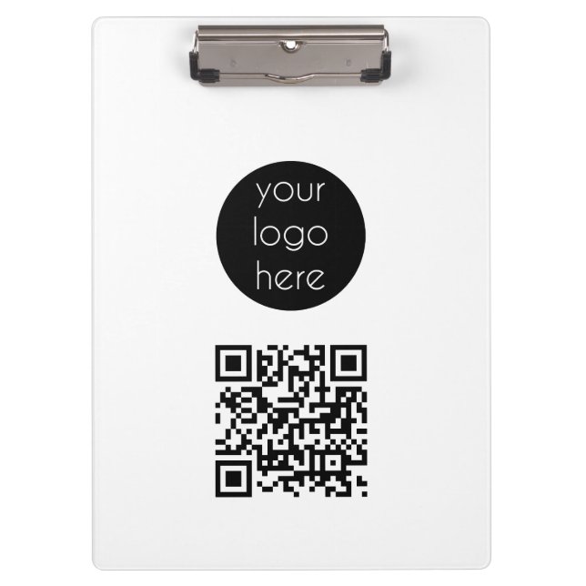 Porte-bloc Logo d'entreprise Code QR promotionnel de la socié (Devant)