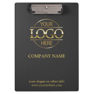 Porte-bloc Logo d'entreprise minimaliste personnalisé Gray Go