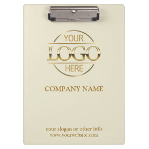 Porte-bloc Logo d'entreprise personnalisé minimaliste beige o