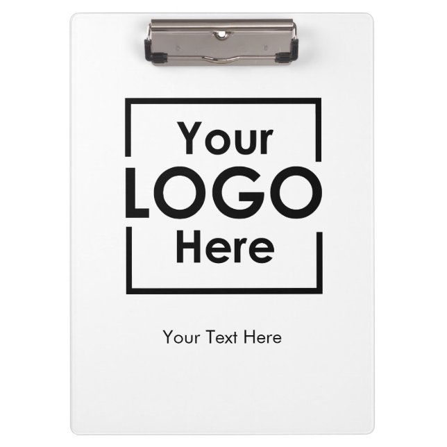 Porte-bloc Logo d'entreprise personnalisé simple Texte Entrep (Devant)