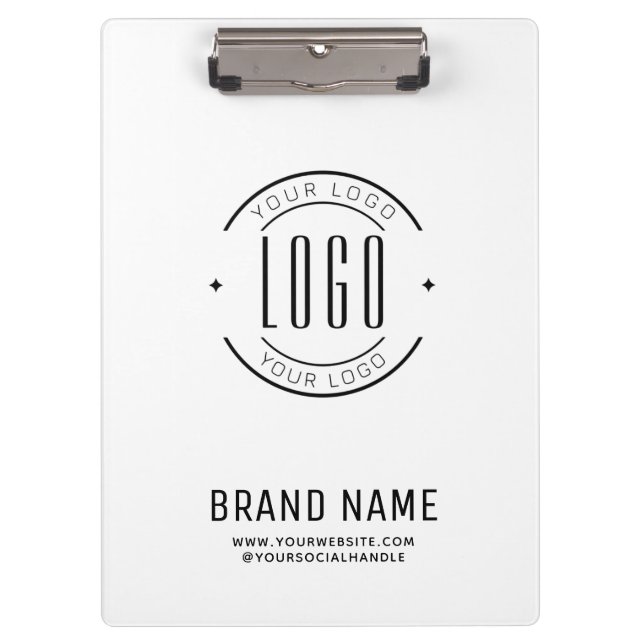 Porte-bloc Logo d'entreprise personnalisée moderne marque com (Devant)