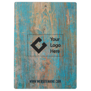 Porte-bloc Logo patiné Vintage en bois rustique Customisé