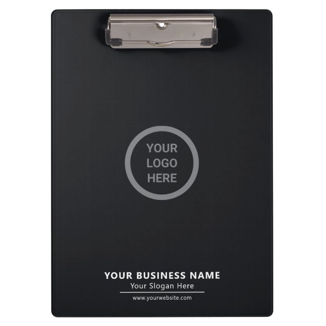 Porte-bloc Logo Personnalisé À Thème Noir Imprimé Promo Entre (Devant)