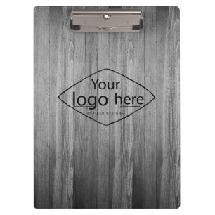 Porte-bloc Logo personnalisé bois de grange rustique