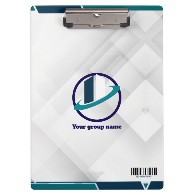 Porte-bloc Logo & QR CODE fond blanc (Devant)