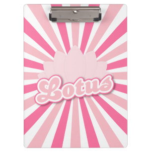 Porte-bloc Lotus à Fleur Rose