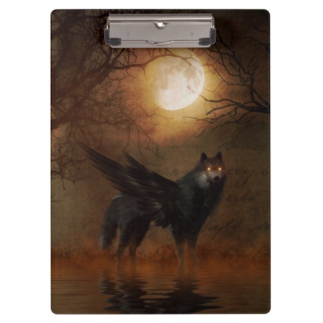 Porte-bloc Loup (Devant)