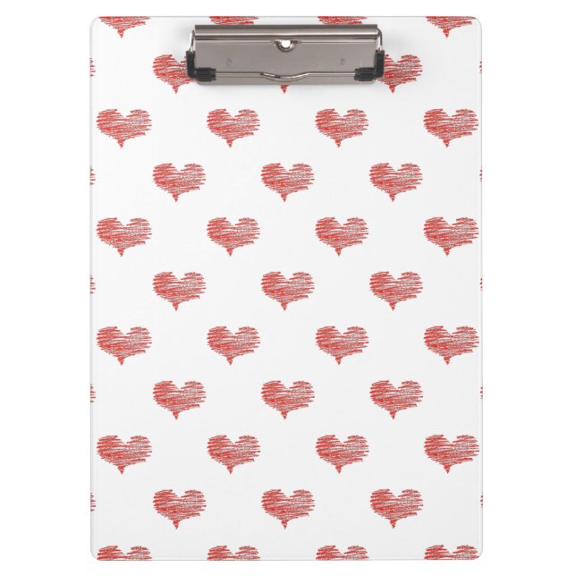 Porte-bloc Love Valentine's Day Red Heart croquis (Devant)