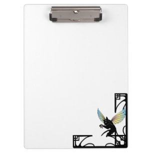 Porte-bloc Lune de chat cosmique et étoiles