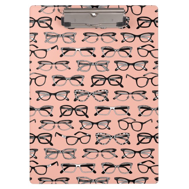 Porte-bloc Lunettes de vue rose pâle, Lunettes de vue, Vêteme (Devant)