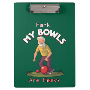 Porte-bloc Luttes sur roulettes : Fark, mes boules de pelouse