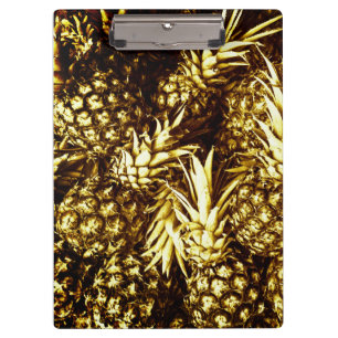 Porte-bloc Luxueux ananas dorés