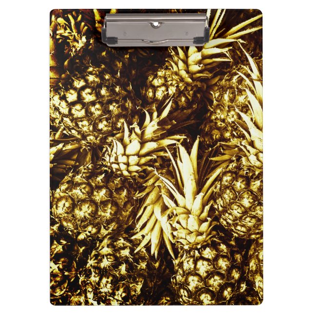 Porte-bloc Luxueux ananas dorés (Devant)