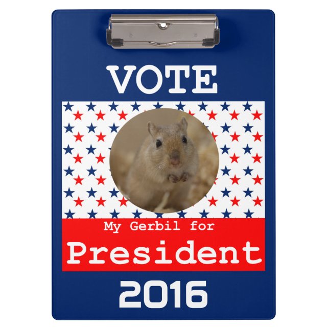 Porte-bloc Ma gerbille pour le Président Clipboard (Devant)