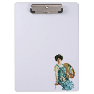 Porte-bloc Madame victorienne vintage Painter Palette