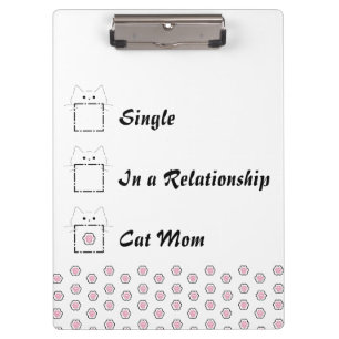 Porte-bloc Maman Chat Chaton Mignon Patte Blanche & Rose