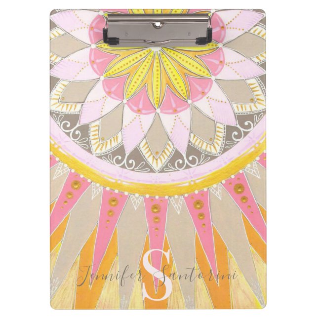 Porte-bloc Mandala Morning Sun Porte - bloc tendance (Devant)